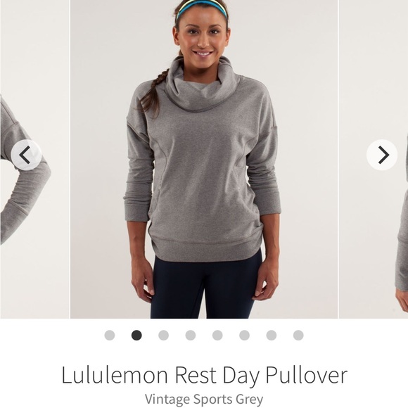 Lululemon Run Rest Day Pullover Sweater Jacket Gray size 2 - Picture 7 of 11